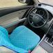 купить Накидки на сиденье с алькантары Lux ПАЙКА, Квадратный ромб бирюза. Премиум+. Передний комплект 4