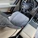 купить Накидка на переднее сиденье автомобиля из алькантары Lux Диамонд удлиненный темно-серый ромб (колор 19) Премиум+ 1 передняя 3