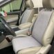 купити Накидка на сидіння з алькантарою Lux (штучна замша), Світло-сірий ромб із чорним рядком. Стандарт. 1 передня 2