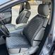 купить Накидки на сиденья в авто из алькантары Lux Диамонд удлиненный темно-серый ромб (колор 19) Премиум+ Полный комплект 1