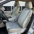 купить Авто накидки на сидения из алькантары Lux Диамонд удлиненный светло-серый ромб Стандарт Полный комплект 1