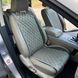 купить Авто накидки на сидения из алькантары Lux Диамонд удлиненный светло-серый ромб Стандарт Полный комплект 4