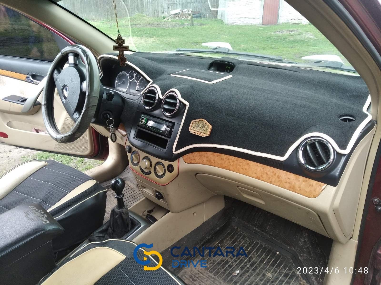 купить Накидка на панель приборов CHEVROLET Aveo t250 с бардачком посередине 2006-2011 4