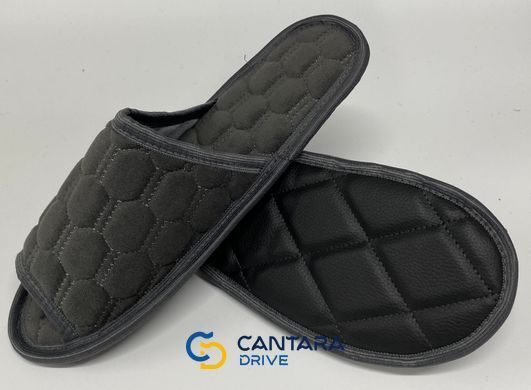 Для чоловіка хатні тапки Чорні Розмір 42