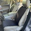 купить Автонакидки на сиденья автомобиля из алькантары Lux Диамонд прошитый черный ромб с черной строчкой Стандарт Полный комплект 1