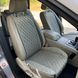 купити Автонакидки на сидіння з алькантари Lux Діамонд подовжений світло-сірий ромб Преміум Повний комплект 4