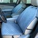купити Накидки на сидіння з алькантари Lux ПАЙКА, Квадратний ромб сірий. Преміум+. Повний комплект 1