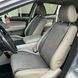 купить Накидки на сиденье из алькантары Lux, Темно-серые плоские соты с темно серой строчкой, Стандарт, Полный комплект 1