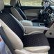купить Накидки на сиденье АЛЬКАНТАРЫ Lux (искусственная замша), большой ромб, Черный с двойной черной строчкой, Стандарт, Передний комплект 4