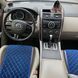 купить Накидки на сиденье с алькантары Lux ПАЙКА, Квадратный тёмно-синий ромб. Стандарт. Полный комплект 3