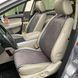купити Накидки на сидіння з алькантари Lux ПАЙКА, Темно-сірі стільники, Стандарт, Передній комплект 1