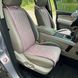 купить Накидки на сидушки автомобиля из алькантары Lux ПАЙКА Квадратный ромб Нежно-розовые Стандарт Передний комплект 3