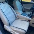 купить Накидки на сиденье с алькантары Lux ПАЙКА, Удлиненный ромб светло-серый. Стандарт. Передний комплект 1