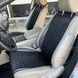 купить Накидка на переднее сиденье автомобиля из алькантары Lux Большие черные соты Стандарт 1 передняя 1