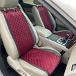 купить Накидки на сиденье с алькантары Lux ПАЙКА, Квадратный ромб бардо. Стандарт. Передний комплект 1