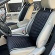купити Накидки для сидінь автомобіля з алькантари Lux Великі чорні стільники Стандарт Повний комплект 1