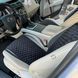 купити Накидки для сидінь автомобіля з алькантари Lux Великі чорні стільники Стандарт Повний комплект 2
