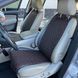 купить Накидки на сиденья авто с перфорированной Эко-кожи Темно-коричневые с темно-коричневой строчкой Стандарт Передний комплект 1