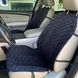 купить Накидки на сиденье с алькантары Lux ПАЙКА, Удлиненный ромб Черный. Премиум+. Полный комплект 1