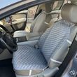 купить Автонакидки на сидения из алькантары Lux Прошитый квадратный ромбик Серый Преміум+ Полный комплект 1