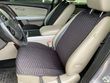 купить Накидки на сиденье из алькантары Lux, Черные плоские соты с черной строчкой, Премиум, Полный комплект 1