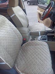 Накидки на автомобільні сидіння Hyundai SantaFe, 2011р з Алькантари Lux