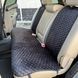 купить Накидки для автомобильных кресел из алькантары Lux Большие черные соты Премиум Полный комплект 5