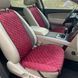 купить Накидки на сиденье с алькантары Lux ПАЙКА, Квадратный ромб бардо. Премиум. Полный комплект 1