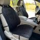купить Накидки на сиденья в автомобиль из алькантары Lux Большие черные соты Премиум+ 2 передних 3