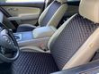 купити Накидка на сидіння з алькантари Lux (штучної замші), Чорна з чорною ниткою (стільники), Стандарт, 1 передня 1