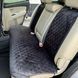 купить Комплект накидок на сиденья автомобиля из алькантары Lux Диамонд удлиненный черный ромб с черной строчкой Стандарт Полный комплект 5