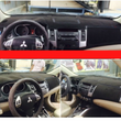 Накидка на панель приборов MITSUBISHI Outlander XL 2 пок. над рулем волной +бард. по центру 2005-2013