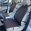 купить Накидки на передние сиденья авто с перфорированной Эко-кожи Темно-коричневые с темно-коричневой строчкой Премиум+, Передний комплект 1