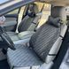 купить Накидка на автомобильное кресло из алькантары Lux Диамонд прошитый темно серый ромб Премиум+ 1 передняя 3