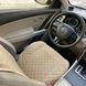 купить Накидки на сиденье с алькантары Lux ПАЙКА, Квадратный ромб тёмно-бежевый. Премиум. 1 передняя 2