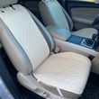 купить Накидки на сиденье с алькантары Lux ПАЙКА, Квадратный светло-бежевый ромб. Премиум. Передний комплект 1