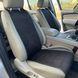 купить Накидки на сиденье из алькантары Lux, Черные плоские соты с красной строчкой, Стандарт, Полный комплект 4