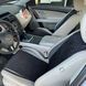 купить Накидки на сиденье из алькантары Lux, Черные плоские соты с красной строчкой, Стандарт, Полный комплект 2