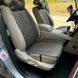 купити Автомобільні накидки на сидіння з алькантари Lux Великі темно-сірі стільники Преміум Передній комплект 3