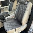 купить Универсальные накидки на сиденья авто из алькантары Lux Большие темно-серые соты Премиум Полный комплект 1