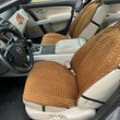 купити Накидки на сидіння з алькантари Lux Коричневий ромб з білим рядком Преміум+ Повний комплект 1