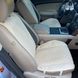 купить Универсальные накидки на сиденья авто из алькантары Lux ПАЙКА Квадратный ромб нежно кремовый Премиум Полный комплект 2