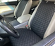 купить Накидка для авто из перфорированной экокожи, Черная с черной строчкой, Премиум, 1 передняя 1