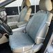 купить Накидка для сиденья автомобиля из алькантары Lux Большие светло-серые соты Премиум+ 1 передняя 1