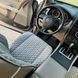 купить Накидка для сиденья автомобиля из алькантары Lux Большие светло-серые соты Премиум+ 1 передняя 3