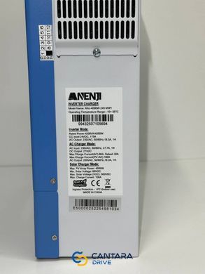 Гибридный инвертор ANENJI ANJ-4000-24V-WIFI, 24 В, 4000 Вт (бесперебойник, UPS, ИБП)