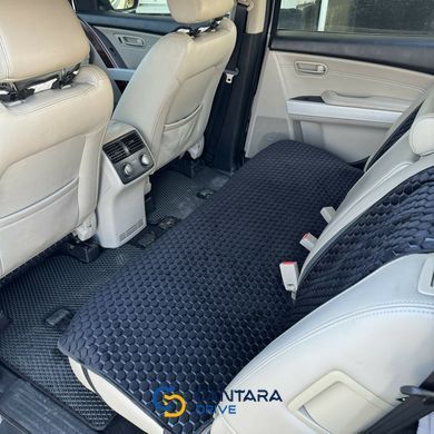 купити Накидки на сидіння з алькантари Lux ПАЙКА, Чорні стільники, Преміум+, Повний комплект 4