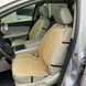 купити Накидки на сидіння в машину з алькантари Lux ПАЙКА Квадратний ромб Пісочні Преміум+ Повний комплект 1