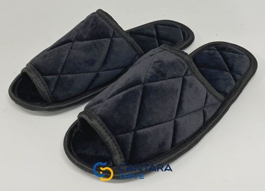 Чоловічі хатні м'які тапочки  Чорні Розмір 39