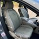 купити Накидки для автомобільних сидінь з алькантари Lux Великі світло-сірі стільники Преміум+ Повний комплект 4